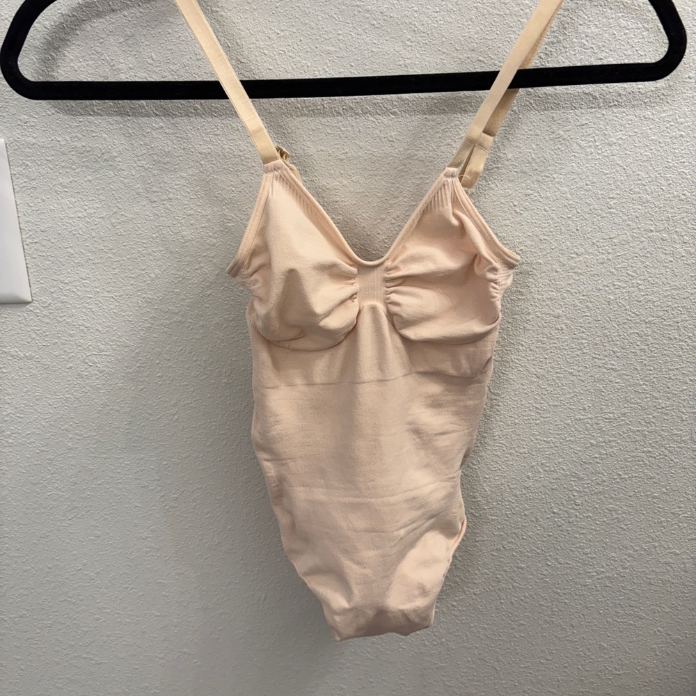 SKIMS Cream Bodysuit with Sweetheart Neckline